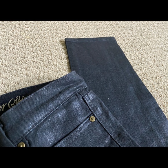 Gap Black Leatherette Premium Skinny Jeans in size 26 - Picture 4 of 5